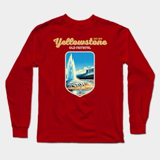 USA - NATIONAL PARK - YELLOWSTONE Old Faithful - 5 Long Sleeve T-Shirt